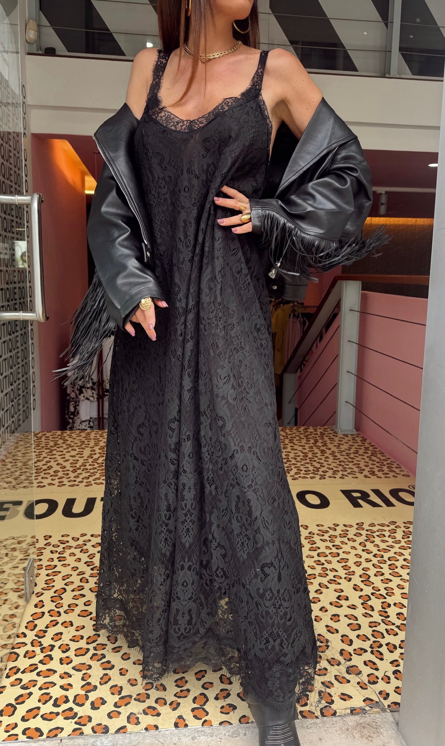 Vestido Preto Renda