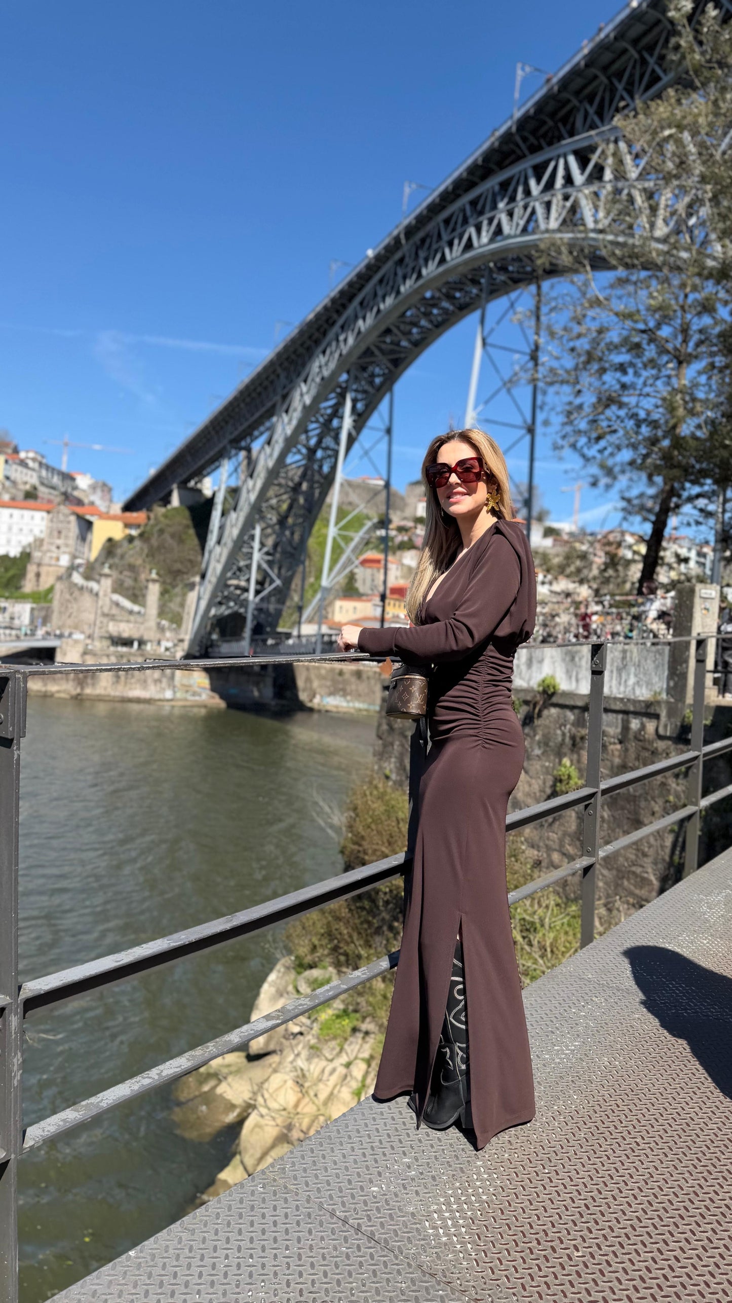 Vestido Castanho