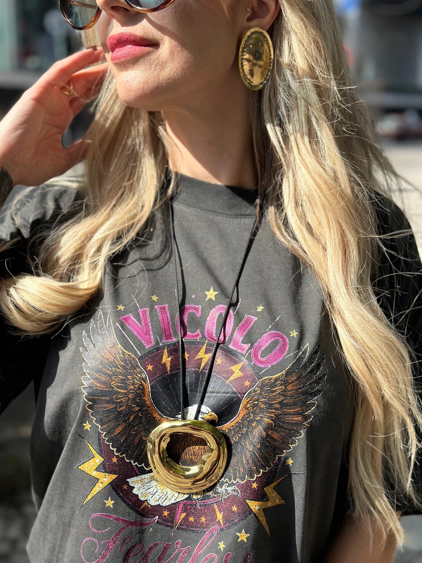 Colar Argola Dourado