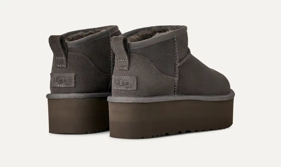 Classic Ultra Mini PLATFORM Charcoal UGG