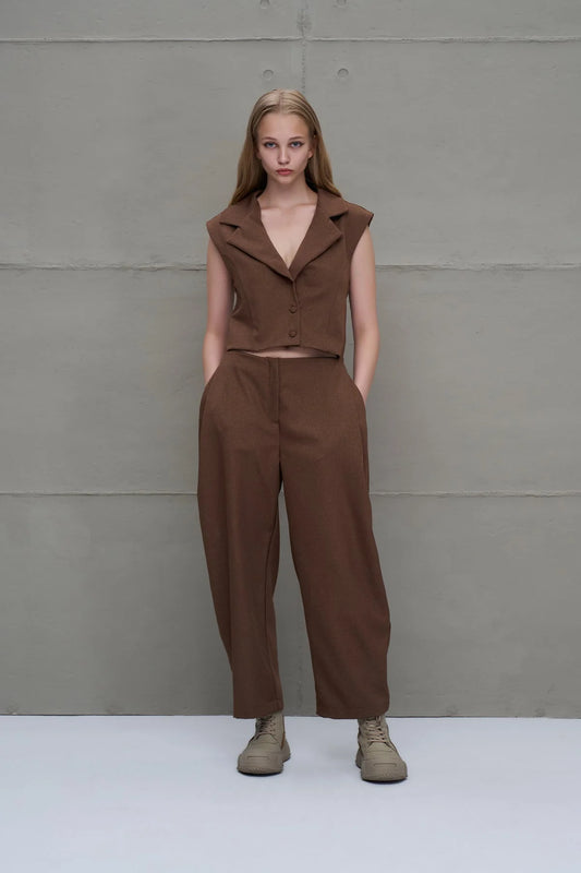 Jumpsuit Brown 18202 VDR Clothes