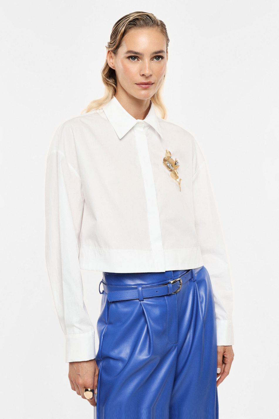 Camisa com Pregadeira Imperial Fashion