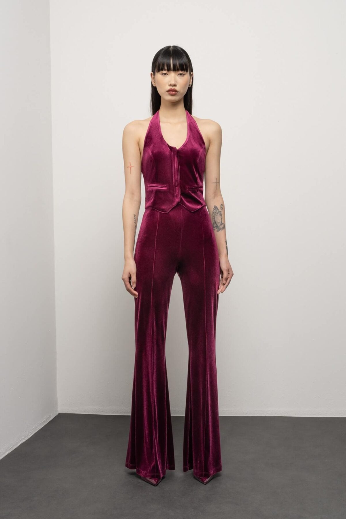 Calças Veludo Bordeaux