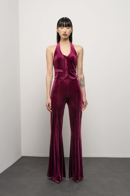 Calças Veludo Bordeaux