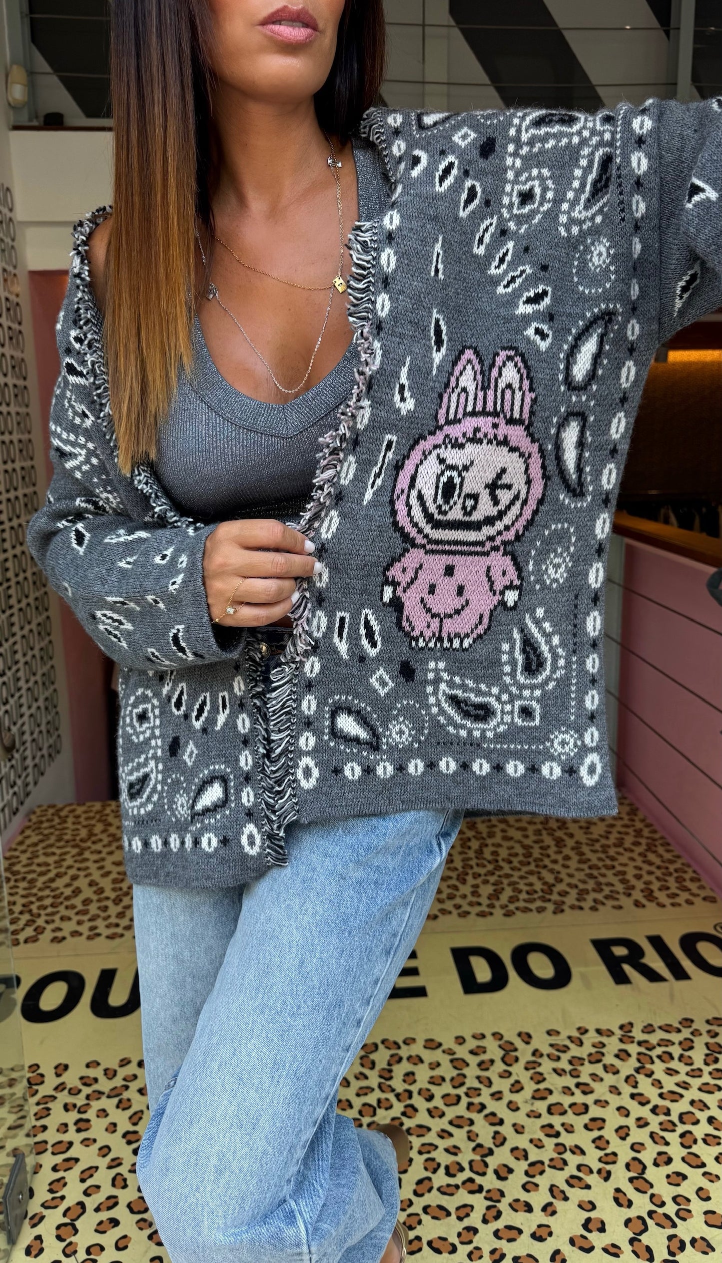 Casaco Grey Dixie Fashion