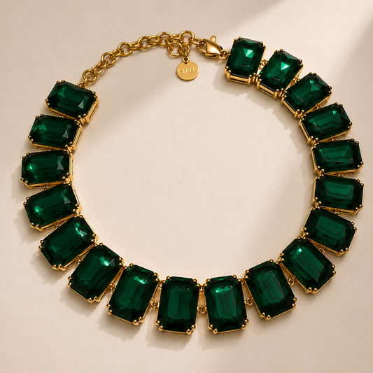 Colar Pedras Verdes