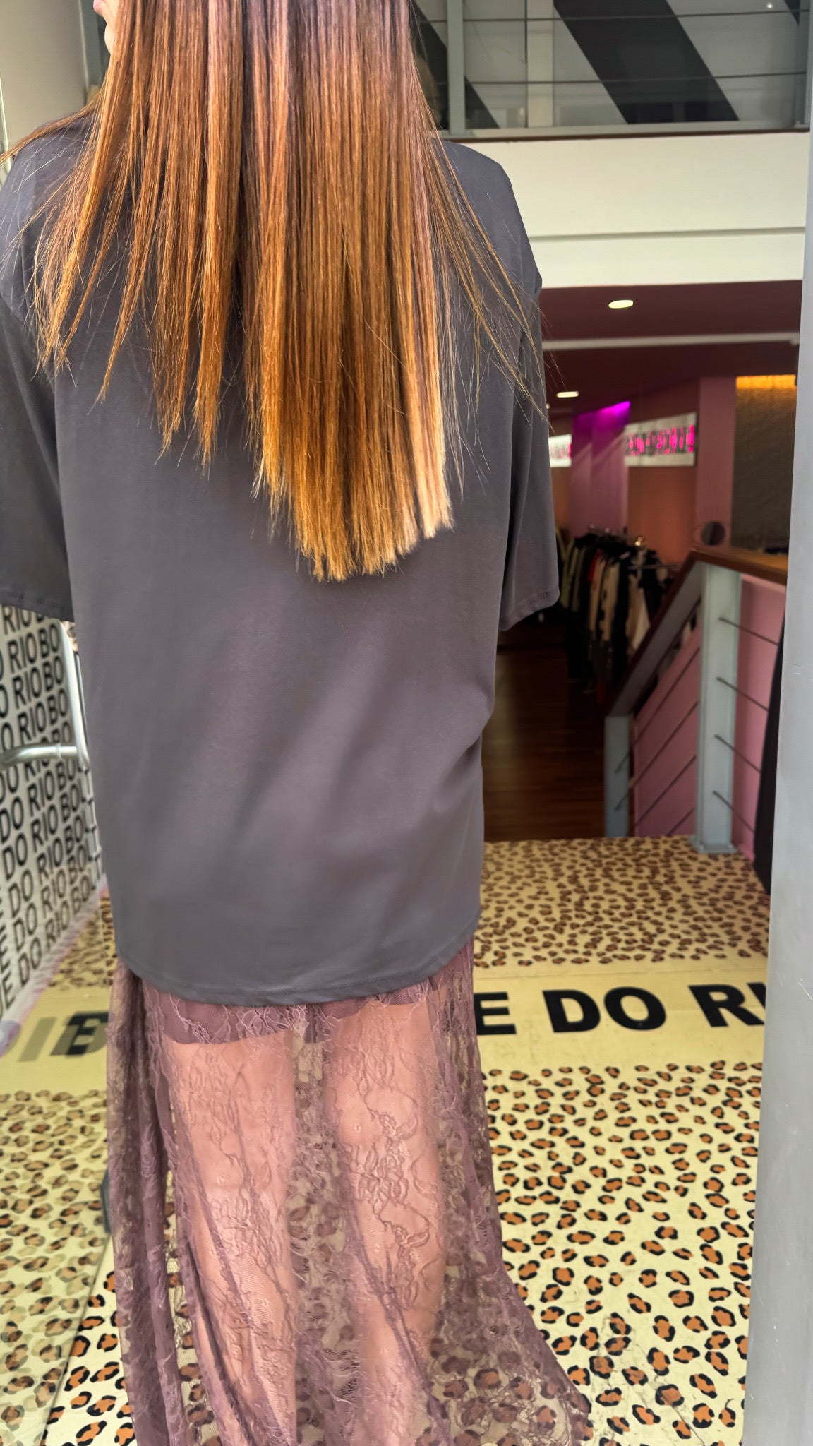 T-shirt Leopard Brown