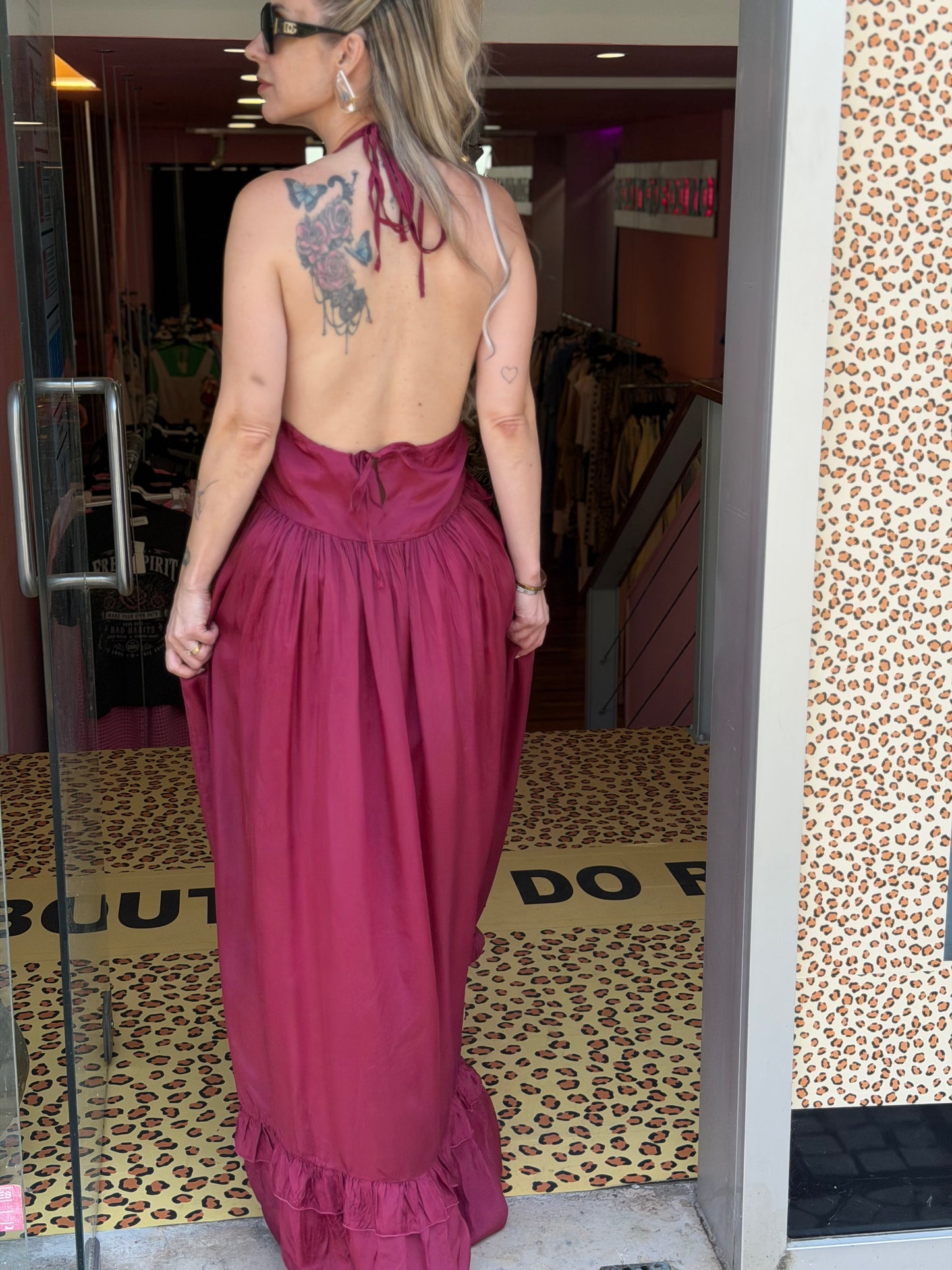 Vestido Bordeaux Dixie