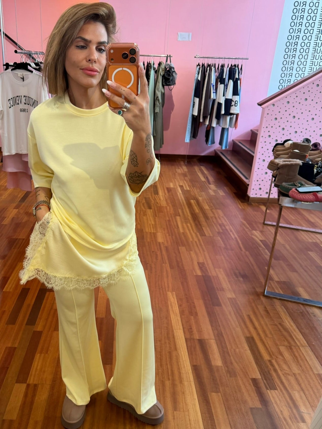 Conjunto Renda Yellow