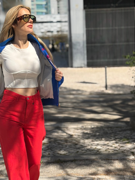 Jeans Vermelhos Dixie