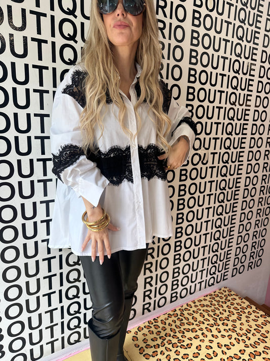 Camisa com Renda