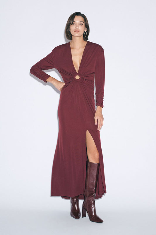 Vestido Bordeaux Imperial Fashion